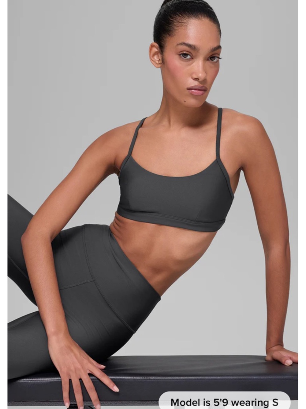 Women's Charcoal Gray Seamless Sports Bra -